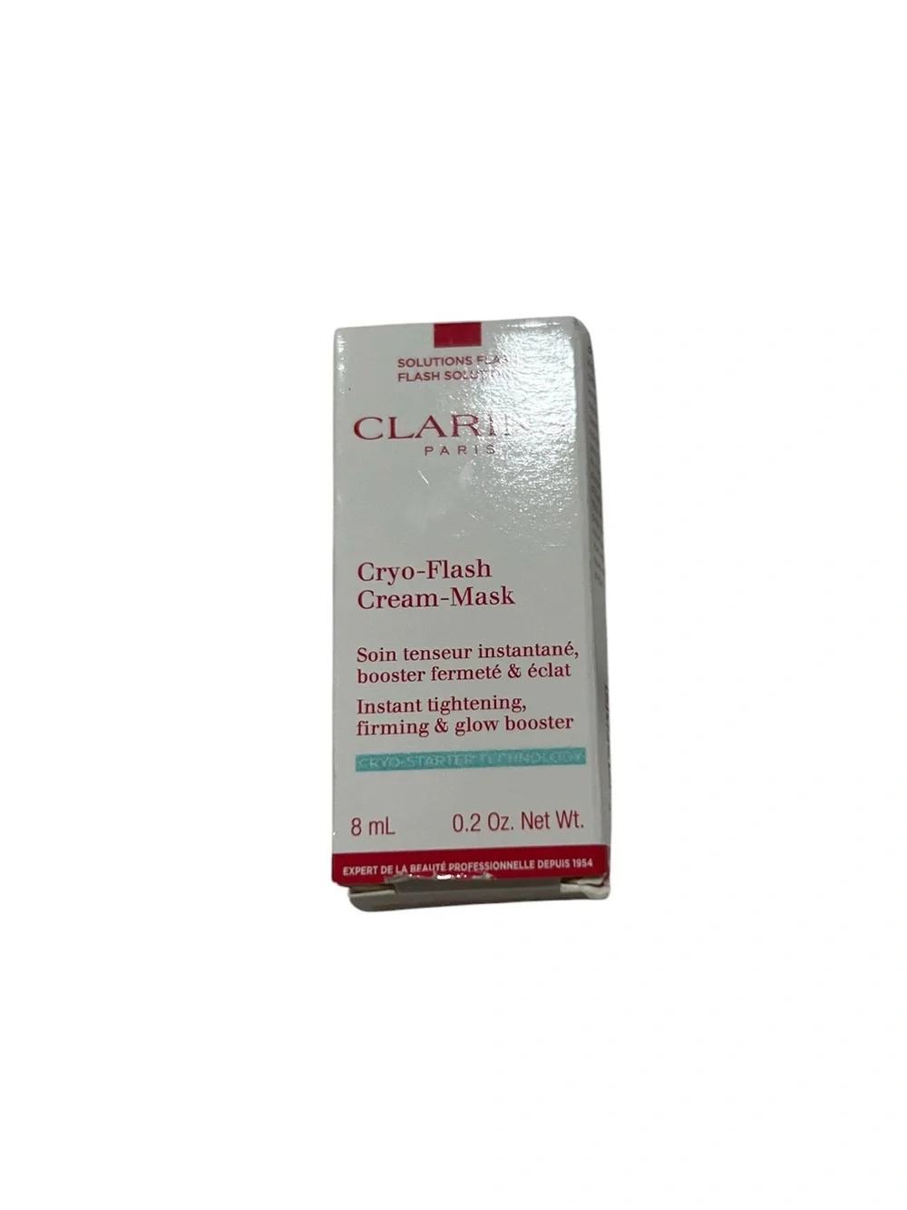 Clarins Cryo-Flash Cream-Mask White with Red Accents